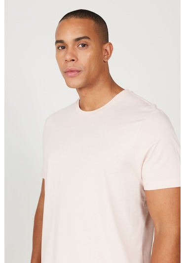 Ac&Co / Altınyıldız Classics Slim Fit Bisiklet Yaka Kısa Kol Pamuklu Erkek Tişört Gülkurusu Ac&Co / Altınyıldız Classics Slim Fit Bisiklet Yaka Kısa Kol Pamuklu Erkek Tişört Gülkurusu