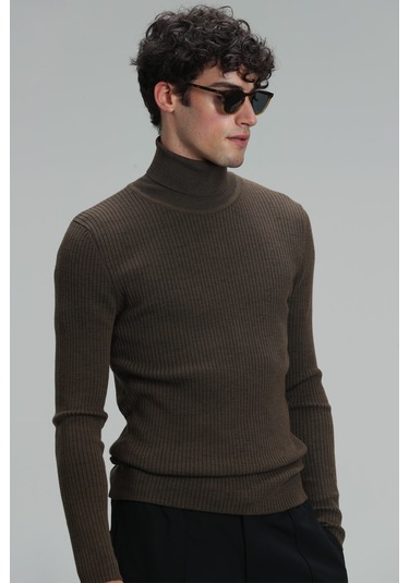 Lufian Grant Tam Balıkçı Erkek Kazak Deve Tüyü 112090103100440 Devetüyü