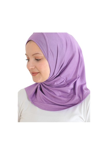 Spor Başörtüsü Kadın Hazır Giyim Türban Viskon Eşarp Şal - Lila Lila