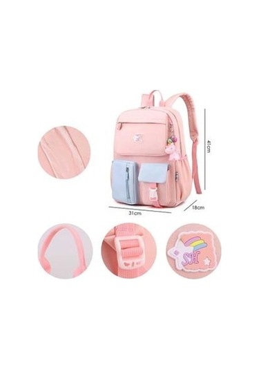 Ergonomic Sırt Çantası - Okul Ve Seyahat İçin Geniş Bölmeli, Dayanıklı Öğrenci Bookbag MAvi