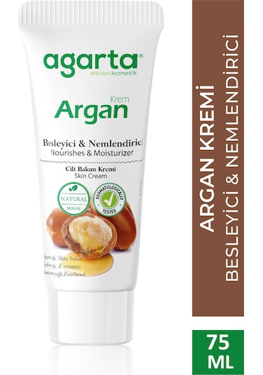 Agarta Doğal Argan Besleyici Nemlendirici Cilt Kremi 75 ML