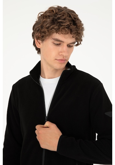 U.S. Polo Assn. Erkek Siyah Basic Polar Hırka 50298066-VR046