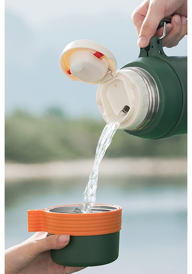 Shotay Camper Çelik Termos Unisex Matara 1500 Ml. Sht-st-8216-3 Yeşil