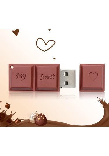 Microdrive 128gb Usb 2.0 Yaratıcı Çikolata Usb Flash Sürücü