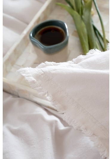 Boho Sade Natural Krem % 100 Pamuk Nevresim Takımı Çift Kişilik 2 540862 Diğer