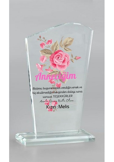 Anneye Özel Hediye Kristal Ödül 2935-3