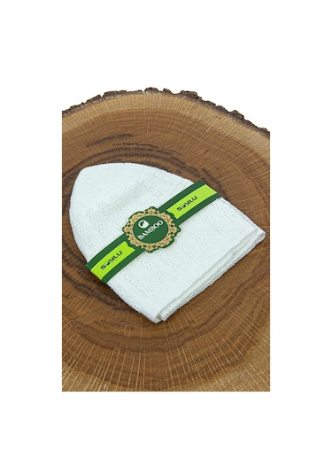Bambu Namaz Takkesi - Beyaz Beyaz
