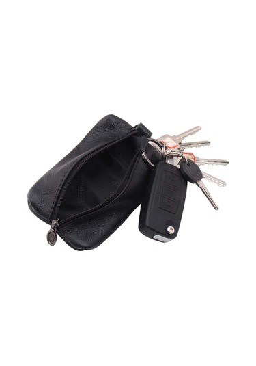 Unisex Hakiki Deri Anahtarlık Cüzdan Çanta Anahtarlık Tutucu Anahtarlık Ve Fermuarlı Diğer