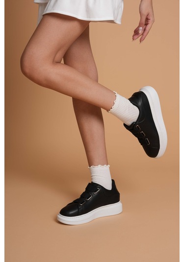 Luis A Costa Lc103 Siyah Cilt Beyaz Taban Kadın Sneaker Renkli