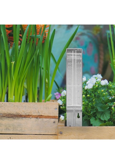 Hangfox Cam Gibi Şeffaf Plastik Yağmur Ölçer - 120mm/5 İnç Ölçekli Bahçe Ve Çiftlik İçin Dayanıklı Yağmur Miktarı Ölçme Aleti