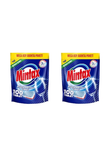 Mintax Bulaşık Tableti 2 x 100 Adet