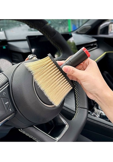 Araç Oto Araba Klima Havalandırma Detaylı Temizlik Fırçası Premium Yumuşak Tüylü Saplı