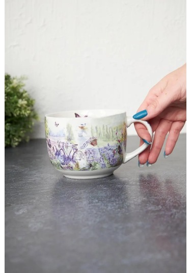 Gift'n'home Çay Ve Çorba İçin Büyük Kupa Harika Bir Hediye. 201512599 MAvi