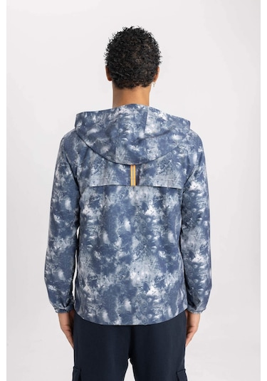 Defacto DeFactoFit Mevsimlik Mont Su İtici Slim Fit Dar Kesim Kapüşonlu File Astarlı Esnek Dokulu B2189AX24SPBK81 Siyah