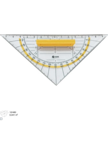 Tekstilci Açılı Dereceli Modelist Ölçekli Gönye 16 CM