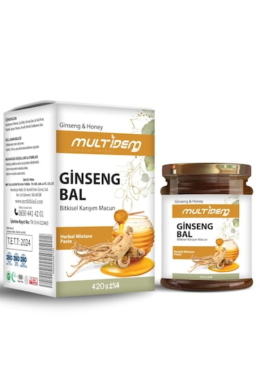 Multidem Ginsengli Ballı Bitkisel Karışım Macun 420 G