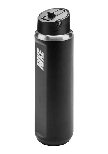 Stainless Steel Recharge Straw Bottle 24 Oz Erkek Siyah Antrenman Suluk N.101.3795.091.24 1738828 Siyah
