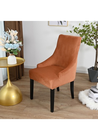 Xiyyadms Krem Renkli Kadife Sandalye Kılıfı - Yumuşak, Soluklanabilir, Genişleyici, Su Ve Lekeden Koruyucu, Tüm Mevsimlere Uygun, Kolay Yıkama DiğER