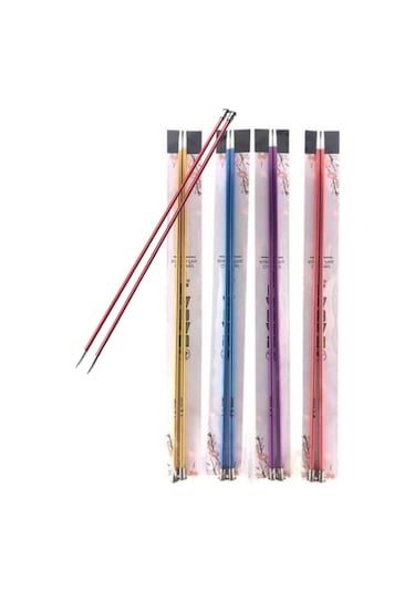 Metalize Çift Renk Şiş 35 Cm 2,5 Numara Renk Stoğa Göre