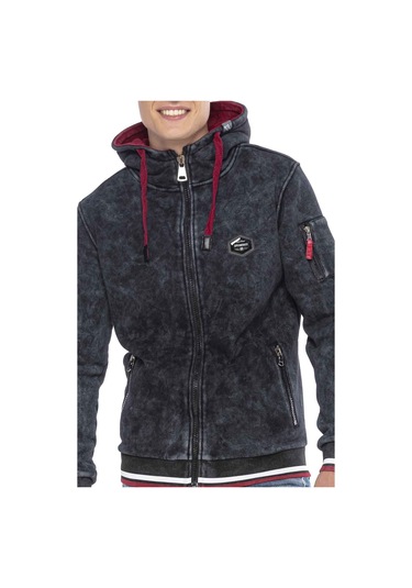 Cipo & Baxx Cl418 Sporty Men Sweatshirt Siyah