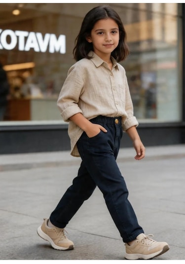 Kaizer Jeans Lacivert Çocuk Pantolonu