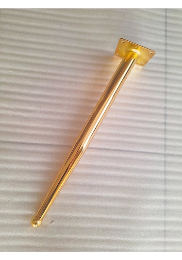 1 Adet-45cm Metal Konik Ayak-sehpa Ayağı-gold Renk Kaplama