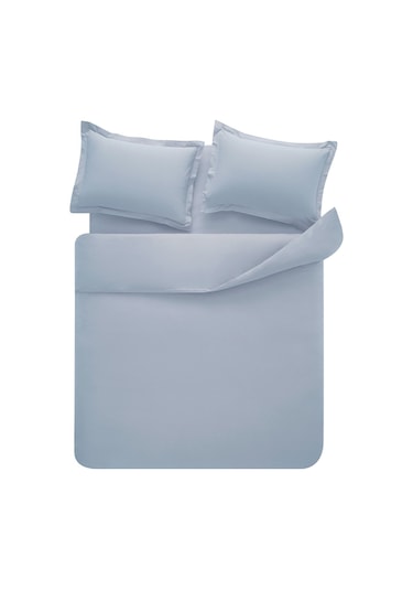 Puffy Naturalis Çift Kişilik Ranforce Yıkamalı Nevresim Takımı - Indigo