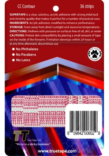 Truetape Supertape Protez Saç Bandı Oval "Cc" (2Cm-7.5Cm)