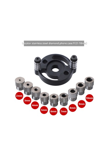 Shineyee Ahşap Paneller İçin Hassas Delme Ve Konumlandırma Aracı - 9 Paslanmaz Çelik Matkap Ucu Seti