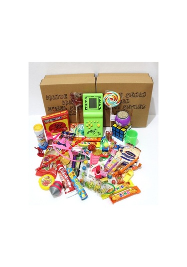 Karne Nostaljik Oyuncak Sakız Ve Şekerleme Hediye Pakedi 1