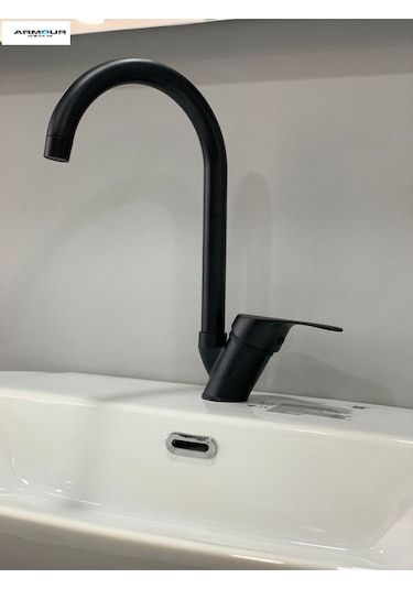 Armour Armatür Mutfak Bataryası Siyah Siyah