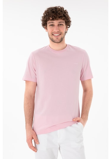 U.S. Polo Assn. Erkek Regular Fit Bisiklet Yaka Açık Pembe Basic Tişört 50305928-VR078 U.S. Polo Assn. Erkek Regular Fit Bisiklet Yaka Açık Pembe Basic Tişört 50305928-VR078