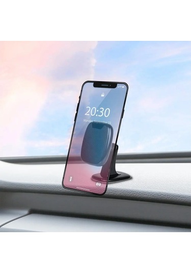 Adaman Premium Serisi F019 Araç Içi 360 Derece Dönen Manyetik Telefon Tutucu Siyah