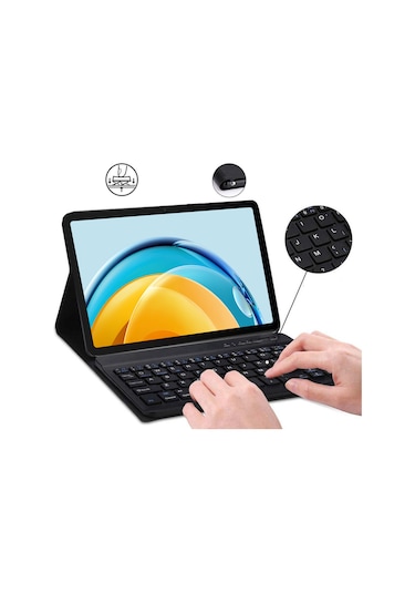 Lenovo Tab M11 Tb330fu 11'' Bt Klavyeli Standlı Kılıf-bkk4