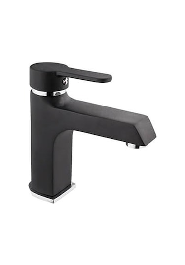 Kare Stil Mix Lavabo Bataryası Siyah 30009-K