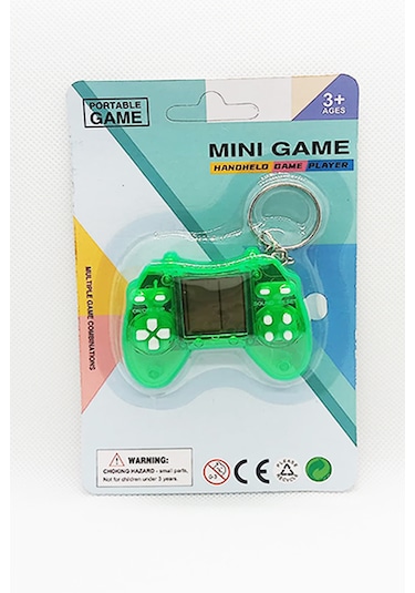 Mini Tetris Konsol Oyunu Anahtarlık Yeşil