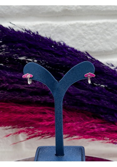 925 Ayar Gümüş Fil Necati Modelli Zarif Kız Çocuk Küpesi Gümüş