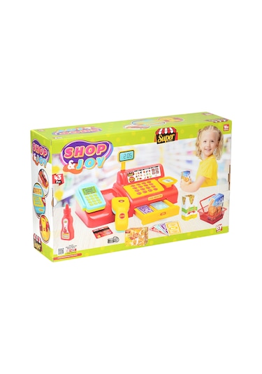 Shop-joy Süper Market Yazar Kasası 43 Parça Eğitici Yazar Kasa Oy