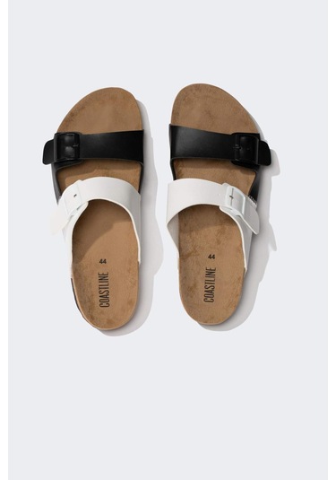 DeFacto Erkek Düz Taban Çift Bantlı Suni Deri Terlik C3754AX24HSKR1