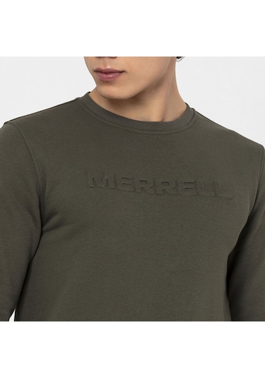 Merrell Merrell Simple Erkek Yeşil Sweatshirt 33 Haki