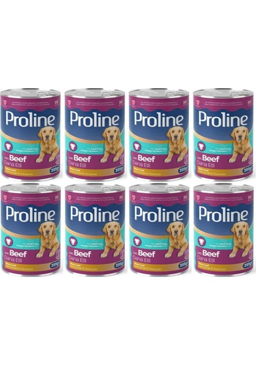 Pro Line Dana Etli Yetişkin Köpek Konservesi 8 x 395 G