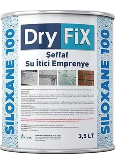 Dryfix Siloxane 100 Şeffaf Su İtici Emprenye 3.5 Lt