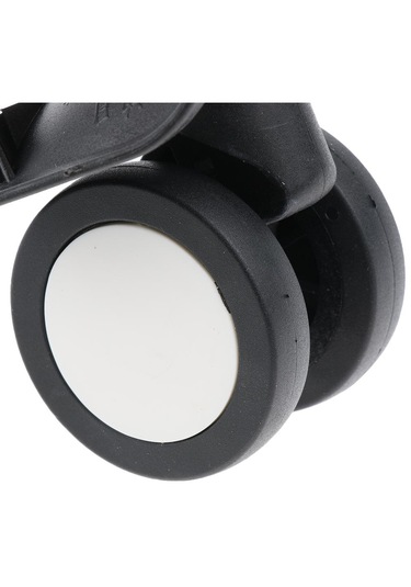 Homyl 1 Çift Bagaj Bavul Dilsiz Döner Tekerlekler Değiştirme Siyah