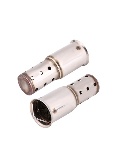 Kosona Motosiklet Tipi Akustik Gürültü Azaltıcı, Paslanmaz Çelik Uyumlu Boru Soğutucu, Evrensel Montajlı Db Killer 51mm