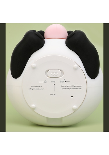 Qingmipy Şirin Panda Şekilli Sensörlü Gece Lambası - Göz Dostu Silikon Yatak Odası Aydınlatma Diğer