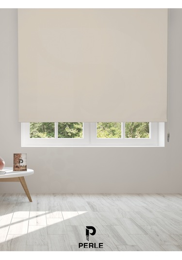 Br Perle Açık Gri Rengi Düz Mekanize Stor Perde Metropol Serisi Açık Gri