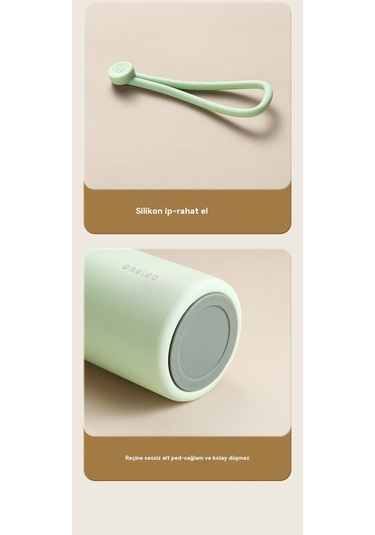 Aurora Büyükkapasiteli Paslanmazçelik Termos Fincan Mavi Gök Mavisi