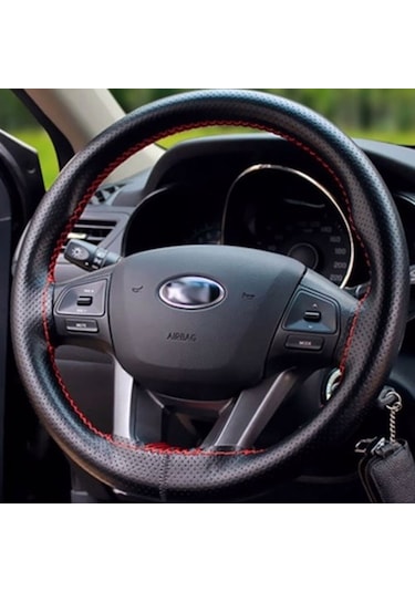 Eraks Car Accesorıes Direksiyon Kılıfı Dikmeli (Kırmızı) (528361509)