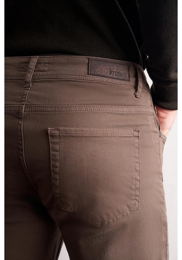 Kahverengi 5 Cep Casual Slim Fit Pamuklu 5 Cep Pantolon 1003255318 Kahverengi