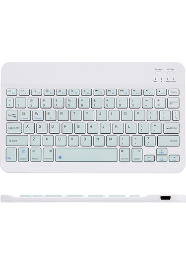 Yunboo 10 İnç Kablosuz Bluetooth Klavye Ve Fare Seti, İnce Tasarım, 78 Tuş, Şarj Edilebilir, 3 Dpı Ayarlı, Çoklu Sistem Uyumlu, Yeşil Diğer